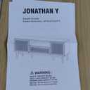 JONATHAN Y TVS1002A Finley 59 in. Farmhouse Caned TV Stand with Drawer and Storage Doors Fits TVs up to 65 in. with Cable Management, Oak