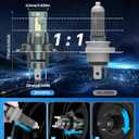 Compatible with Toyota Tundra 2000-2006 Fog Bulbs, High&Low Beam Fog Light Bulbs Combo, 800% Super Bright 6000K Cool White, Plug and Play, Pack of 4