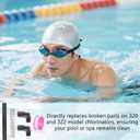 Chlorinator Parts 320 & 322, Chlorinator Parts Include R172272 90-Degree Tube Connector, R172091 OD Tube, R171097 Tube Support, Plumbers Tape Compatible with Pentair Rainbow Auto Feeder