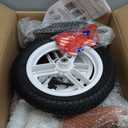 Ridego 12 Inch Balance Bike for Kids 2-4 Year Old,Lightweight Kids Bike with Adjustable Seat, Push Bicycle with Air Rubber TiresRide-on Toys Birthday Gift (Inflatable White)