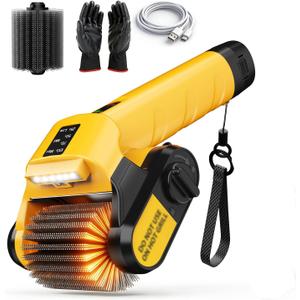 5000mAh 350 Mins Runtime Electric Rotary Grill Brush, 800RPM Powerful Outdoor Automatic Grill Cleaning Brush, 304 Stainless Steel No Bristle Shedding Cordless BBQ Cleaner