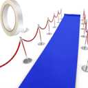 Shappy Royal Blue Carpet Runner Rug for Party 55gsm Thickness with Carpet Tape Hallway Rug for Graduate Wedding Party Dance Floor Outdoor Accessories(2.6 x 30 Feet)