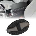 HIGH FLYING for Mitsubishi Outlander 2022 2023 2024 2025 Car Interior Accessories Center Console Armrest Leather Case Cover 1 Pc, (Not Fit Sport) (Black)