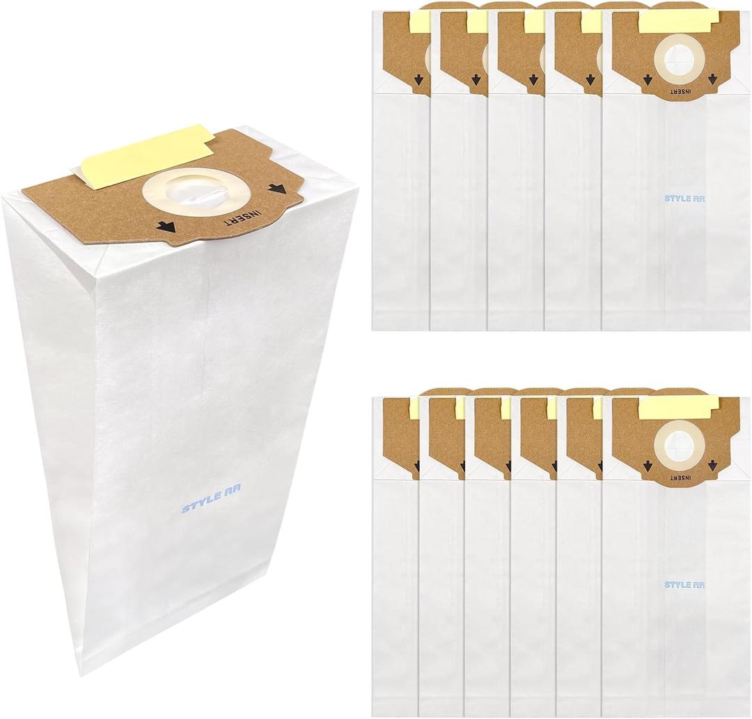 12 Packs Replacement Vacuum Bags Compatible with Eureka RR, Part# 61115 Boss Smart Vac 4800 Series, Style RR Upright Vacuum Bags