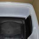IRIS USA Cat Litter Box Large Open Top with High Sided Walls Tall Scatter Shield Scoop Included Easy Clean Plastic Pan Stain Resistant for Cats Kittens Indoor Multi-Cat Households 2-Pack Black