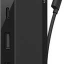 Belkin 4-Port USB C Hub - Ultra Portable Design - USB Type C Hub Docking Station With Two USB C & Two USB A Ports - USB Hub Connects Via USB C Cable - USB Adapter - No Pass-Through Charging