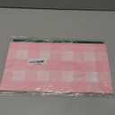 Kesfey 3 Packs Pink Gingham Tablecloth Pink and White Checkered Tablecloths 54 x 108 Inches Disposable Plastic Gingham Tablecovers Waterproof Rectangle Picnic Table Covers for Birthday Party Supplies