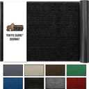 GORILLA GRIP Traffic Guard Door Mat, Heavy Duty Welcome Mats, Commercial Office Space Doormat, Waterproof, Fade Resistant, Strong Rubber Backing, Low Profile, Shoe and Boot Scraper, 35x23, Jet Black