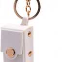 Lipstick Holder PU Leather Keychain Potable Chapstick Holder, Lipstick Pouch, Soft Lip-Balm Holder Travel Storage Case