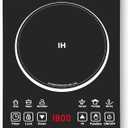 Wesonorous Single Burner Induction Cooktop, Hot Plate with 6 Cooking Modes, portable cooktop with LCD touch control, 9 Levels &3H Timer, 1800W 110V Portable induction Cooktop