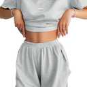 JUSTFASHIONNOW Womens Pajama Sets Shorts Striped Print Two Piece Lounge Sets Crew Neck Sleepwear Split Shorts Set Soft Pjs, Size: XL