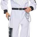 EraSpooky Men's Space Cowboy Costume Adult Astronaut Cosplay Jumpsuit (Large)