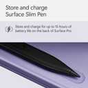 Microsoft Surface Pro Keyboard and Slim Pen 2 Bundle for Surface Pro 12" Device, Alcantara Material, Violet