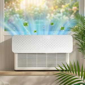AirFlow Pro Cool & Pure Window Air Conditioner Deflector with Negative Ion Purifier, Adjustable AC Vent Deflector for Mini Split & Window Units, Universal ABS Air Vent Deflector to Prevent Direct Blow