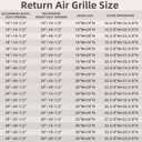 18x24 Return Air Grille,Return Air Vent Cover for 18"Wx24"H Duct Opening