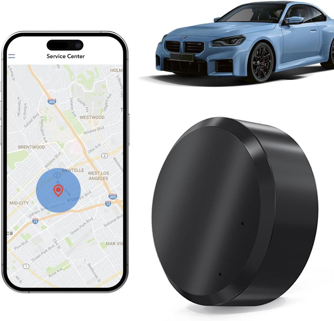 Mini GPS Tracker for Vehicles: Tracker Device for Vehicles No Subscription No Monthly Fee Car Tracker Device Hidden Magnetic Real-Time Tracking