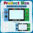 Video Game Photo Props Gaming Party Props Level Up Birthday Decoration Handheld Gaming Theme Decoration Photo Booth Frame Birthday Game Fans Video Gamer Party Supplies 31.5 x 15.9 Inch (Blue and Green)