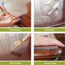 OstepDecor 40 x 92 in Clear Table Protector, Plastic Table Cover 2mm Thick