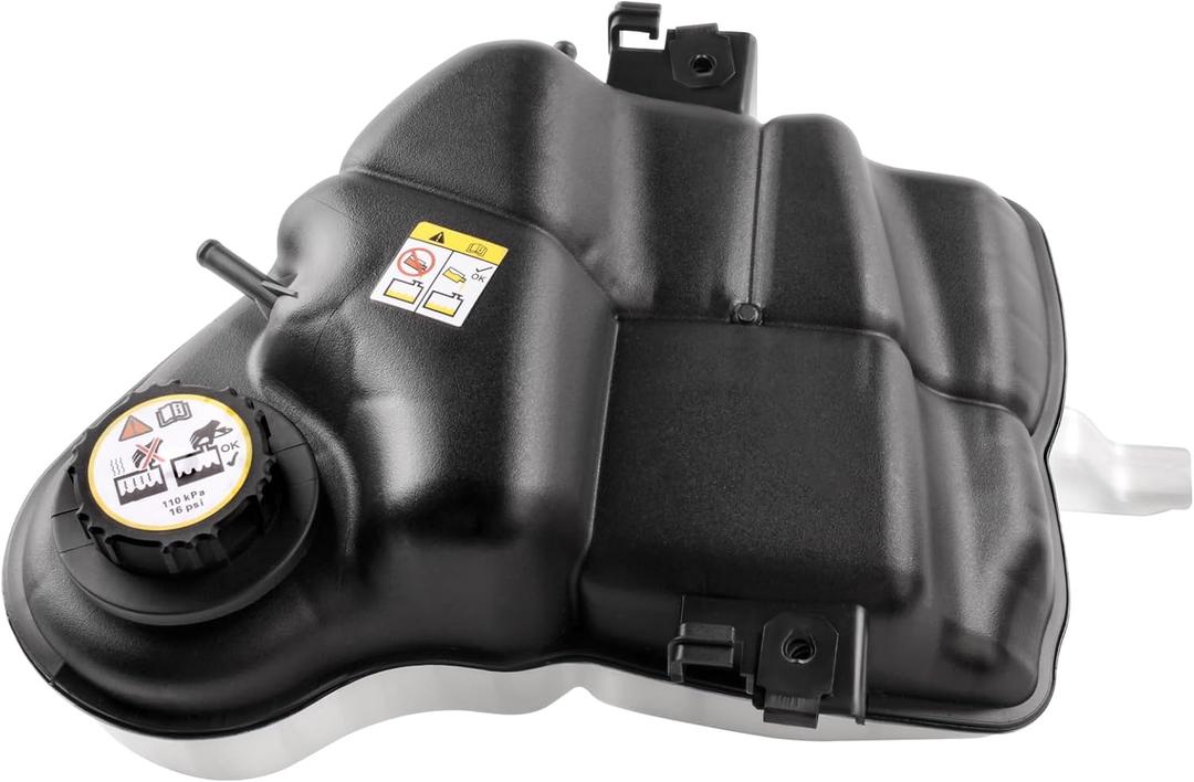 Coolant Reservoir Tank Front Engine with Cap 603-217 Compatible with 2005 2006 2007 F250 F350 F450 F550 Super Duty Excursion 5.4L,6.0L,6.8L Replace 3C3Z8A080AE 6C3Z8A080B