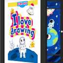 FrameWorks 10" x 12.5" Black Wooden Kids Art Frame with Magnetic Door  Display for 3D Artwork, Photos, Crafts  Gallery Style Edges Wall Decor for Home, Playroom, Easy Access Frame for Creativity