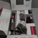 Shark Flex Fusion Hair Straightener & Powerful Hair Dryer with Fusion Hair Brush, Air Styler with Auto-Wrap Hair Curlers, Concentrator, & Frizz Fighter, Metallic Mist, HD651S