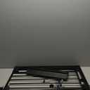 Cumbor 29.2-43" Baby Gate for Stairs, Wall-Mounted (Drill Required), Expandable No Bottom Bar Dog Gate, Auto Close Extra Wide Walk Thru, Pet & Toddler Proof Gate, Top & Bottom of Stairways(Black)