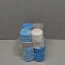 Blue Crepe Paper Streamers 16 Rolls 328ft, Silver White Crepe Paper for Birthday Party Decorations, Wedding Anniversary Engagement Baby Shower Decors DIY Supply for Flower Making (1.8 in x 82 Ft/Roll)