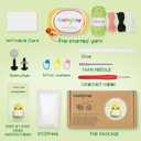 WaldyWop Easy Crochet Kit for Beginners: Christmas Gifts for Teen Girls Women w/Positive Card - Wobbles Craft Kits for Kids & Adults w/Soft Yarn, Step-by-Step Video Tutorials, Corn Crochet Pattern