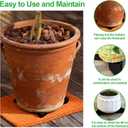 Plant Pot Feet & Risers - 12 Pcs of Planter Feet for Outdoor Pots,Plant Risers for Pots Outdoor,Pot Feets for Indoor Outdoor Planters & Gardening Plant Container (Brick-red)