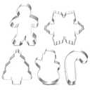 Christmas Cookie Cutter Set - 9 Piece Holiday Cookies Molds - Snowman, Christmas Tree, Gingerbread Man, Candy Cane, Snowflake