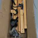 Evermagin 29" Coat Rack Wall Mount with Shelf, 4 in 1 Wall Mounted Coat and Key Hanger with 11 Hooks, Entryway Key Holder with Mail Holder for Living Room, Bedroom (Brown)