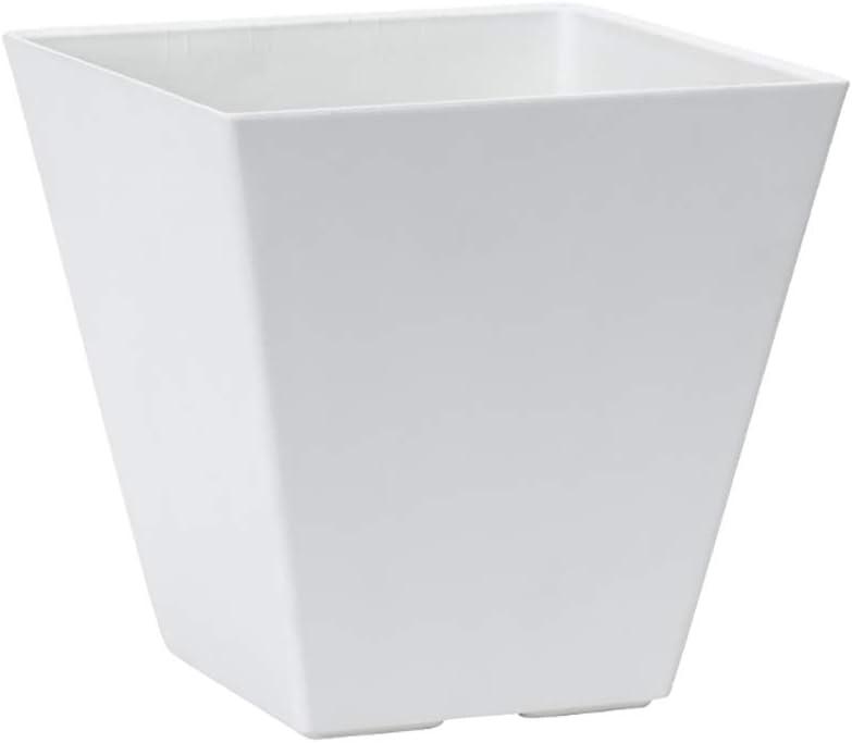 Novelty Artstone 35122 Ella Square Planter, White