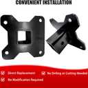 2" UTV Rear Receiver Hitch Plate Kit Compatible with 2014-2025 Polaris RZR XP 1000 XP 4 1000 XP4 1000 Coated with Rust-Resistant Powder
