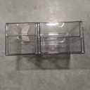 Makeup Organizer Storage with 16 Drawers, 4 Pcs Desktop Office Supplies, Desk Organizers, Clear Accessories, Dustproof Storage Drawer and for Make Up, Jewelry, Pen, Stationary