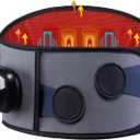 Cordless Heating Pad with Massager for Back Pain Relief, Gift for Women Men Mother Father, 47-60" Portable Lower Back Massager, Wearable Wireless Heating Pad for Cramps with 3 Heat&Timer, 5 Vibration