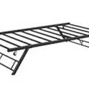 GarveeHome Stand Up Trundle Day Bed,Pop Up Trundle,Twin Trundle Bed Frame Only,Metal Slats Support with Lockable Casters,