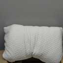 Crescent Side Sleeper Pillow for Neck Pain Relief - Premium Adjustable Shredded Memory Foam for Neck & Shoulder Support, Queen Size, CertiPUR-US & Oeko-TEX Certified