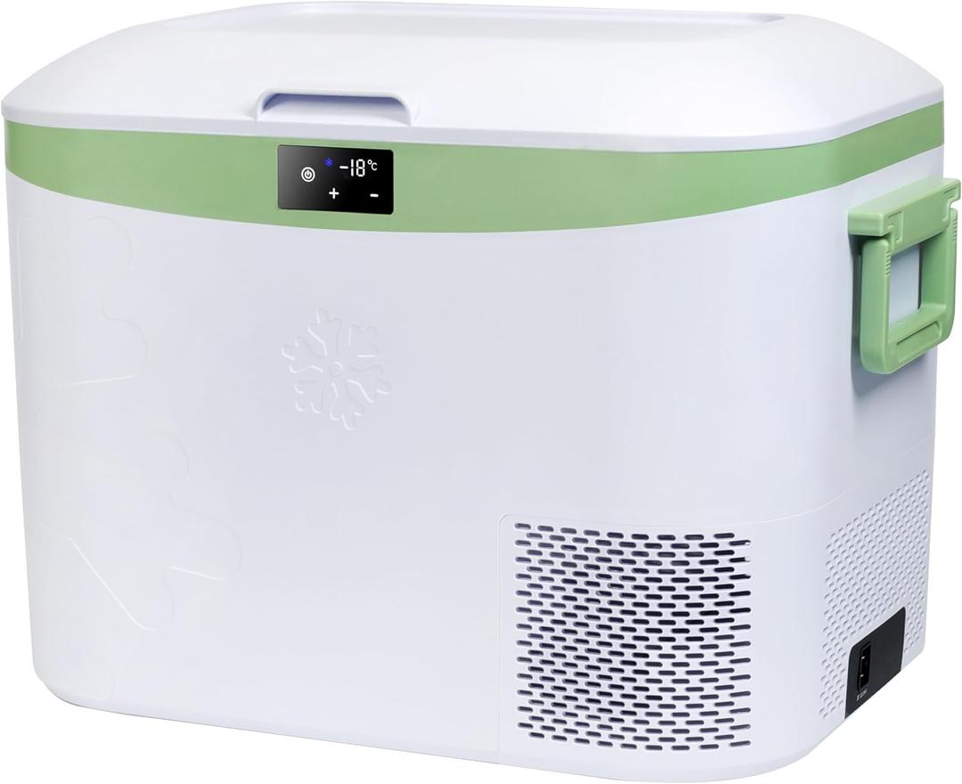 Megiu Car Fridge Portable 12V Refrigerator 19 Quart (18 Liter) 12 Volt Freezer Compressor Cooler 12V/24V DC 110240 V AC for Truck Van RV Camper SUV and Home Use -18~+15