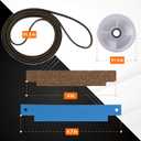 BlueStars 12001541 303373 Dryer Roller Kit, 306508 Drum Bearing Kit, WP6-3700340 Idler Pulley & WP33002535 Drum Belt Fit for Crosley Jenn-Air Maytag Neptune 3000 Series MDE6000AYW MDE5500AYW