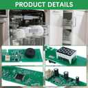 WD21X31910 WD21X23461Dishwasher Par,Dishwasher User Interface Control Board Replacement Kit Dishwasher User Interface Assembly Compatible With GE WD21X10499, WD21X10502, WD21X10503, AP7204355