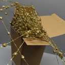 30 Pack Gold Long Glitter Berry Spray Pick 37" Branches Artificial Firework Berry Stem Decorations Curly Willow Christmas Tree Picks and Sprays for Xmas Tree Wreath Craft Home Vase Decoration