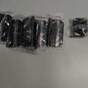 Rounded Door Hinges 3-1/2" x 3.5 inch, 5/8 Radius, Matte Black 3  Inch 6 Pack