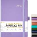 2026-2027 Planner - Academic Planner 2026-2027 Weekly Monthly Planner, July 2026 - June 2027, 5.7'' x 8.4'', Thick Paper, Leather Cover, Pen Holder, Back Pocket, Perfect Daily Organizer - Purple