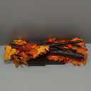 2Pack 24 Inch Prelit Maple Tree Fall Thanksgiving Decor with 48 LED Timer Battery Operated, Lighted 3D Acorn Maple Lampshade Pumpkin Artificial Tabletop Tree Thanksgiving Table Decorations Home Indoor