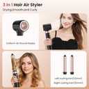 Dual Voltage 3 in 1 Hot Hair Styler High-Speed Hair Dryer with Air Styler with Long Barrel Air Styler, European Hair Tools Styling, Fast Drying and Quick Styling, Travel Case,Gifts for Women