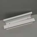 White Floating Shelves for Wall Decor, Wall Mounted Wood Storage Shelf for Bedroom, Living Room, Bathroom, Kitchen, Nursery, Display Picture Ledge Shelf with Lip Set of 2-16 Inches, White (15.8in)