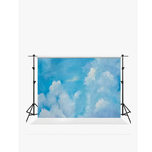 Kate 10×6.5ft Sky Clouds Photography Backdrop Blue Portrait Backdrop Abstract Background Fabric Photo Studio Props for Photographer Pictures