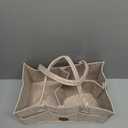 Maliton Baby Diaper Caddy Organizer for Changing Table, Nursery Storage Bin Basket with Handle, Felt Diaper Organizer Suitable for Indoor Outdoor (Khaki) (Large)