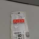 Jusy Compatible with iPhone 11 Pro Max Case with Wavy Edge, Cute White Heart Mirror Curly Phone Cases, Shockproof Hard PC & Soft TPU Bumper Protection Cover for Women Girls with Bracelet Chain