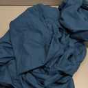 SONORO KATE 100% French Pure Linen Sheets, Breathable and Durable Line Queen Size Sheets, Anti-Tear Line Bed Sheets, Machine Washable, 16 Inch Deep Pocket - 3 Piece (Navy Blue, Queen)